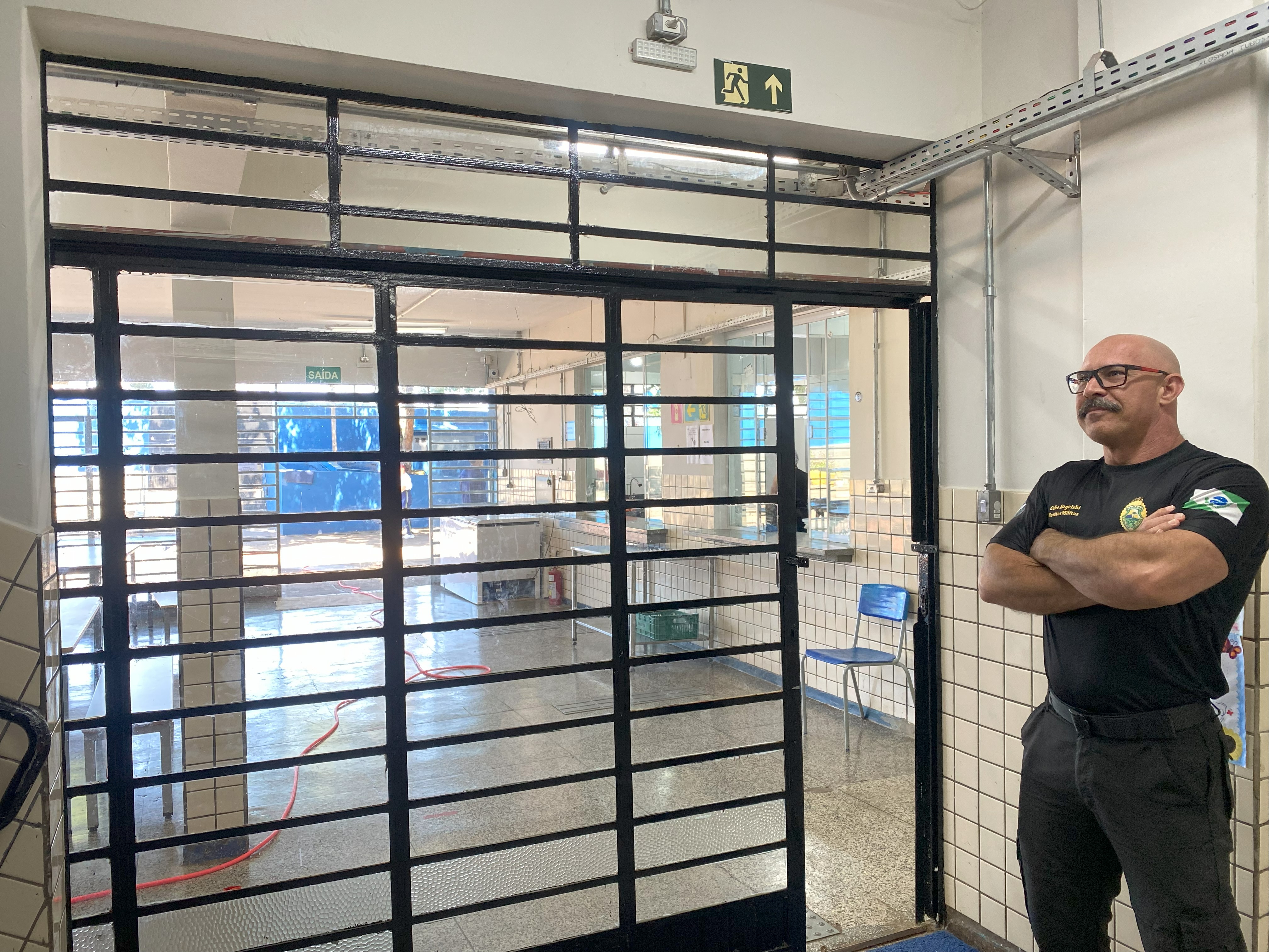 Monitor controlando a saída